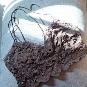 Lace Bralette in Brown